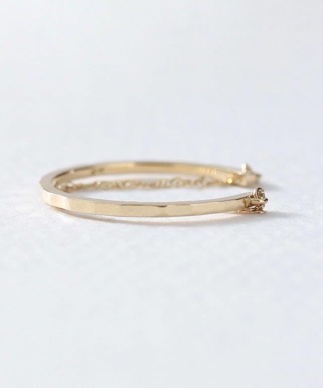 ノワール ド プーペ] K10 ゴールド×チェーン 2連風 リング ゴールド 9